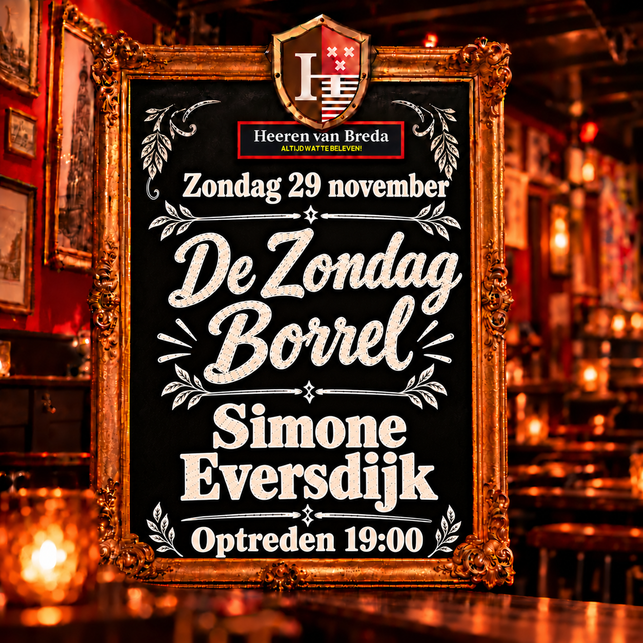 De zondag borrel